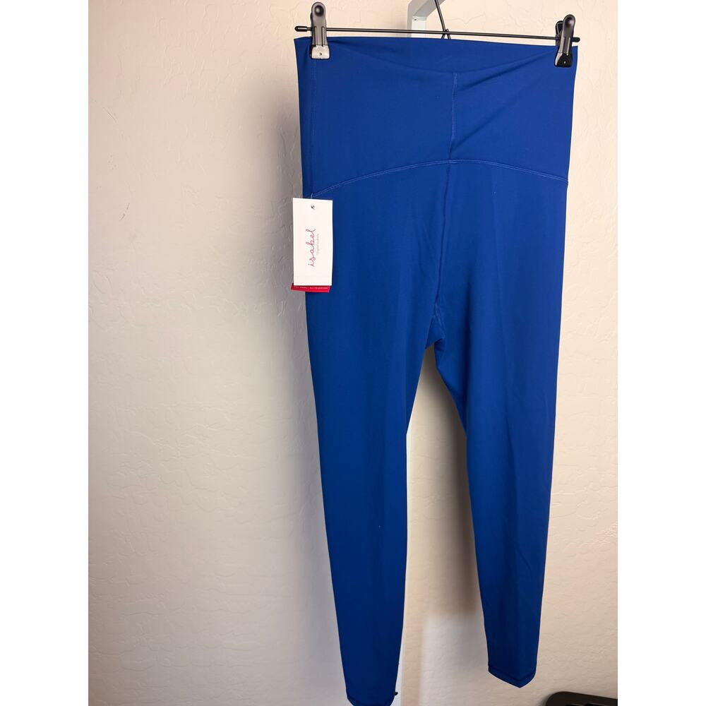Isabel Ingrid Isabel Maternity Leggings Blue High Rise Stretch Size M NWT